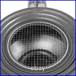 Multifunctional Wood Burning Stove with 3 Wok Rings for Outdoor/Backyard Use