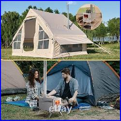 NAIZEA 83 Tent Stove Portable Camping Wood Stove Burning Stove &7 Chimney Pipes