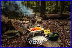 NCamp Compact Wood Burning Stove & Prep Surface Bundle Camping/Backpacking/BBQ