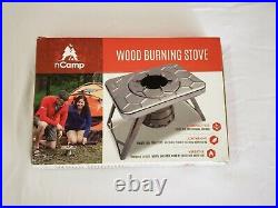 NCamp Portable Stainless Steel Wood Burning Outdoor Camping Stove