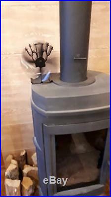 NEW 2018 Upgrade 4-Blade Heat Powered Fan for Wood Burning Stove Log Burner
