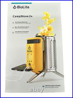 NEW BioLite Campstove 2+ Includes Flex Light NIB Free Shipping NEW BioLite Campstove 2+ Includes Flex Light NIB Free Shipping