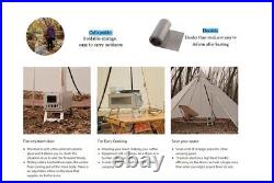 NEW Outdoor Ultralight Wood Tent Stove Camping Hiking Portable Backpacking +Pipe