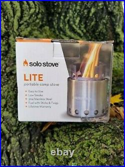 NEW Solo Stove CAMPFIRE & LITE Compact Wood Burning Camp Stoves Stainless Steel