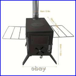 NNETM Portable Wood Burning Tent Stove Black