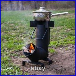 Neature Rocket Stove Wood Burning Portable Stove Camping Cooking with No Gas