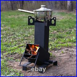 Neature Rocket Stove Wood Burning Portable Stove Easy Assembly Camping Cooking