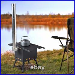 New Compact Wood Burning Stove in Sleek Black Design 57.53137cm
