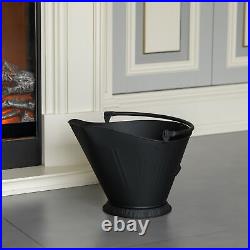 New Indoor & Outdoor Iron Ash Bucket Use for Fire Pit, Wood Burning Stove, Grill
