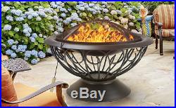 New Outdoor Fire Pit Heater Backyard Wood Burning Patio Deck Stove Fireplace