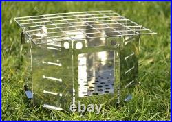 New The honey stove Portable Stainless Steel camping Wood Stove Burner UK made