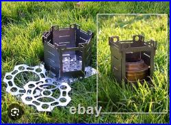 New The honey stove Portable Stainless Steel camping Wood Stove Burner UK made