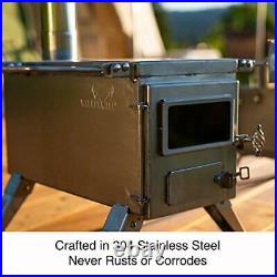 Nomad Medium Tent Stove Tiny Portable Wood Burning Stove for Tents