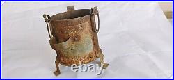 Old Vintage Cooking heating forged Iron Sigdi Sigri stove Wood Burning Fire Pit