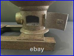 Old Vintage Hand Forged Rustic Iron Wood Burning Cooking Fire Pit Stove Chulha