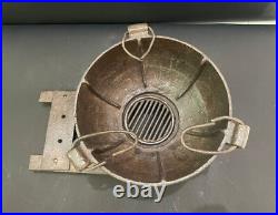 Old Vintage Hand Forged Rustic Iron Wood Burning Cooking Fire Pit Stove Chulha