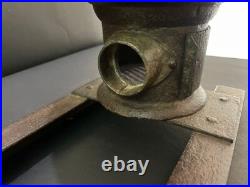 Old Vintage Hand Forged Rustic Iron Wood Burning Cooking Fire Pit Stove Chulha