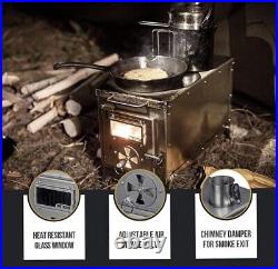 Onetigris Tiger Roar Tent Stove, Portable Wood Burning Stove for Winter Camping