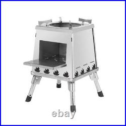 Outdoor Camping Folding Portable Barbecue Wood Stove, Size Large Stainless Ste Outdoor Camping Folding Portable Barbecue Wood Stove, Size Large Stainless Ste