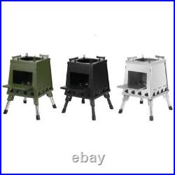 Outdoor Camping Folding Portable Barbecue Wood Stove, Size Large Stainless Ste Outdoor Camping Folding Portable Barbecue Wood Stove, Size Large Stainless Ste