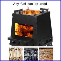 Outdoor Camping Folding Portable Barbecue Wood Stove, Size Large Stainless Ste Outdoor Camping Folding Portable Barbecue Wood Stove, Size Large Stainless Ste