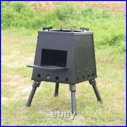 Outdoor Camping Folding Portable Barbecue Wood Stove, Size Small Stainless Ste Outdoor Camping Folding Portable Barbecue Wood Stove, Size Small Stainless Ste