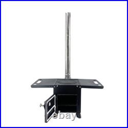 Outdoor Camping Picnic Cooker Heating Wood Burning Stove with Plumbing New