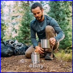 Outdoor Camping Portable Compact Wood Burning Backpacking Stove Heavy Duty NEW