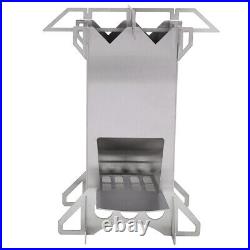 Outdoor Camping Portable Stainless Steel Folding Wood Burning Stove Firew ZK Outdoor Camping Portable Stainless Steel Folding Wood Burning Stove Firew ZK