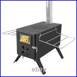 Outdoor Camping Stove Camp Tent Stove, Portable Wood Burning Stove with Chimney Outdoor Camping Stove Camp Tent Stove, Portable Wood Burning Stove with Chimney