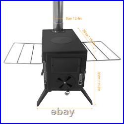 Outdoor Camping Stove Camp Tent Stove, Portable Wood Burning Stove with Chimney Outdoor Camping Stove Camp Tent Stove, Portable Wood Burning Stove with Chimney
