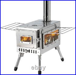 Outdoor Camping Stove Camp Tent Stove Portable Wood Burning Stove with Chimney P Outdoor Camping Stove Camp Tent Stove Portable Wood Burning Stove with Chimney P