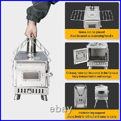 Outdoor Camping Stove Camp Tent Stove Portable Wood Burning Stove with Chimney P Outdoor Camping Stove Camp Tent Stove Portable Wood Burning Stove with Chimney P