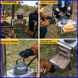 Outdoor Camping Stove Camp Tent Stove Portable Wood Burning Stove with Chimney P Outdoor Camping Stove Camp Tent Stove Portable Wood Burning Stove with Chimney P