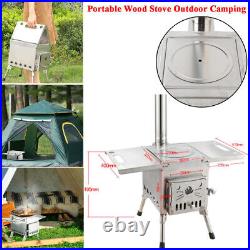 Outdoor Camping Stove Portable Wood Burning Stove Wood Stove for Cooking Heating