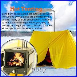 Outdoor Camping Stove, Portable Wood Burning Stove with Chimney Pipe for Tent Outdoor Camping Stove, Portable Wood Burning Stove with Chimney Pipe for Tent