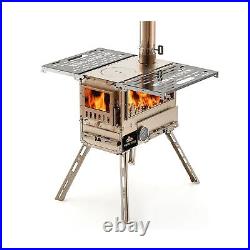 Outdoor Camping Tent Stove with Oven, Portable Wood Burning Stove with Chimne Outdoor Camping Tent Stove with Oven, Portable Wood Burning Stove with Chimne