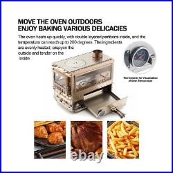 Outdoor Camping Tent Stove with Oven, Portable Wood Burning Stove with Chimne Outdoor Camping Tent Stove with Oven, Portable Wood Burning Stove with Chimne