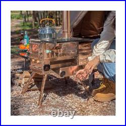 Outdoor Camping Tent Stove with Oven, Portable Wood Burning Stove with Chimne Outdoor Camping Tent Stove with Oven, Portable Wood Burning Stove with Chimne