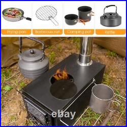 Outdoor Camping Wood Stove Camp Tent Firewood Stove Portable Wood Burning Stove