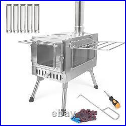 Outdoor Camping Wood-burning Stove Stainless Steel Foldable Tent Wood Stove BB Outdoor Camping Wood-burning Stove Stainless Steel Foldable Tent Wood Stove BB