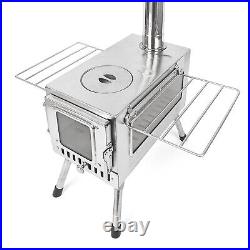Outdoor Camping Wood-burning Stove Stainless Steel Foldable Tent Wood Stove DY Outdoor Camping Wood-burning Stove Stainless Steel Foldable Tent Wood Stove DY
