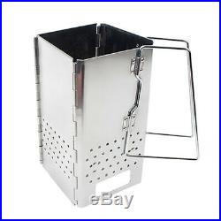 Outdoor Collapsible Wood Burning Stove Ultralight Camp Stove Stainless Steel