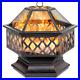 Outdoor_Fire_Pit_Wood_Burning_Backyard_Patio_Stove_Cover_Steel_Hex_Shaped_24_In_01_se