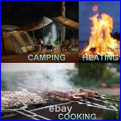 Outdoor Foldable Camping Stove Camp Tent Stove, Portable Wood Burning Stove with Outdoor Foldable Camping Stove Camp Tent Stove, Portable Wood Burning Stove with