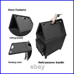 Outdoor Foldable Camping Stove Wood, Portable Wood Burning Stove with Chimney Outdoor Foldable Camping Stove Wood, Portable Wood Burning Stove with Chimney