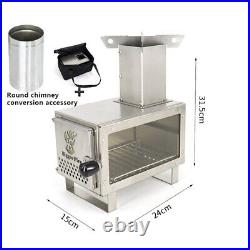 Outdoor Mini Tent Wood Stove With Chimney Winter Camping Wood Burning Stove New Outdoor Mini Tent Wood Stove With Chimney Winter Camping Wood Burning Stove New
