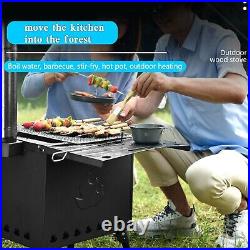 Outdoor Portable Camping Wood Stove Picnic Cook Folding Heating Wood Burning RL Outdoor Portable Camping Wood Stove Picnic Cook Folding Heating Wood Burning RL