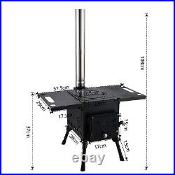 Outdoor Portable Camping Wood Stove Picnic Cook Folding Heating Wood Burning RL Outdoor Portable Camping Wood Stove Picnic Cook Folding Heating Wood Burning RL