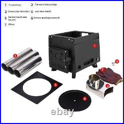 Outdoor Portable Camping Wood Stove Picnic Cook Folding Heating Wood Burning RL Outdoor Portable Camping Wood Stove Picnic Cook Folding Heating Wood Burning RL